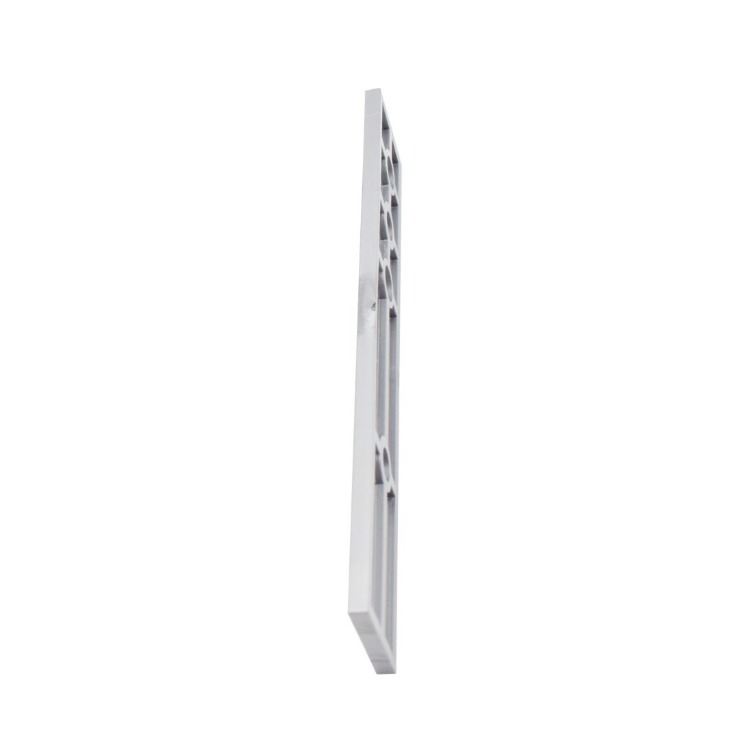 Placuta de compensare inaltime, balama usa termopan, DHV, grosime 3 mm, culoare argintie F1