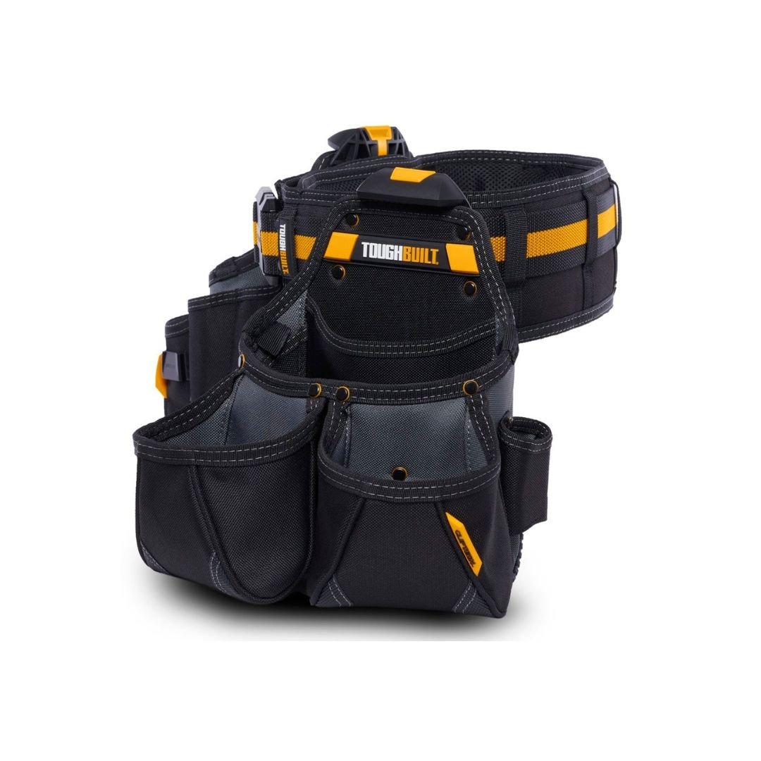 Set centura pentru scule ToughBuilt TRADESMAN TB-CT-111, 3 piese, 2 buzunare detasabile, 27 compartimente
