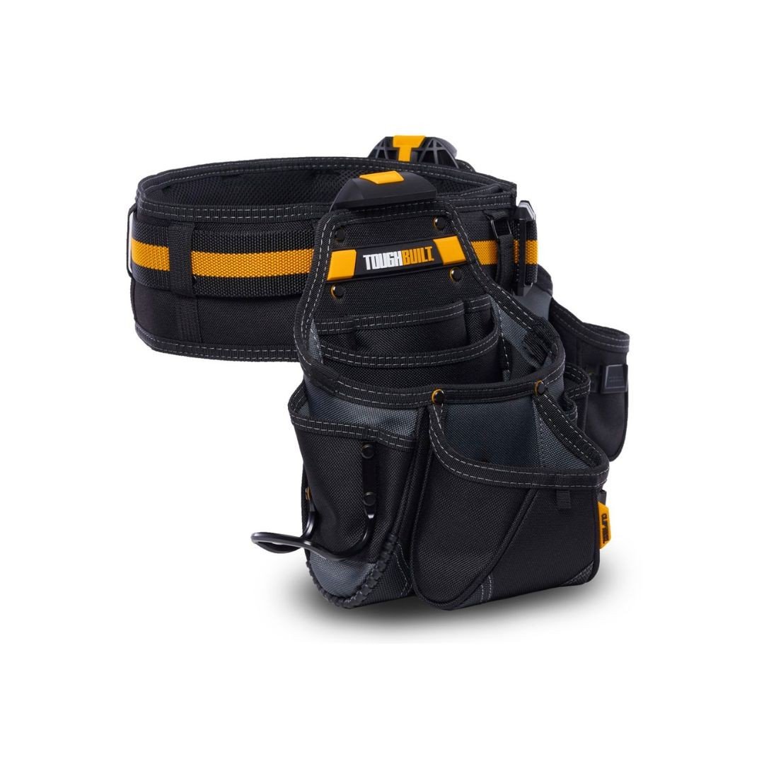 Set centura pentru scule ToughBuilt TRADESMAN TB-CT-111, 3 piese, 2 buzunare detasabile, 27 compartimente