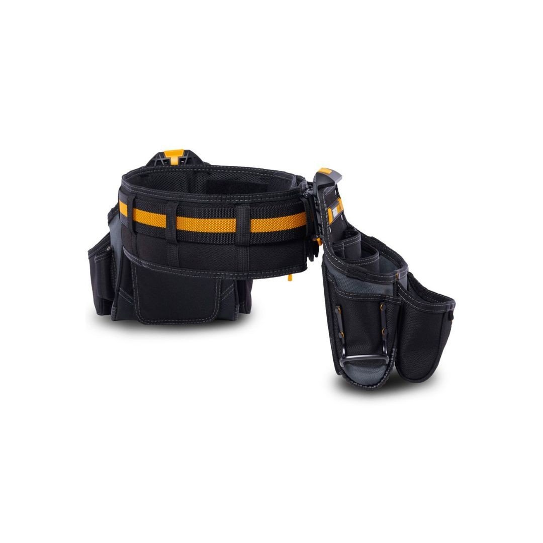 Set centura pentru scule ToughBuilt TRADESMAN TB-CT-111, 3 piese, 2 buzunare detasabile, 27 compartimente