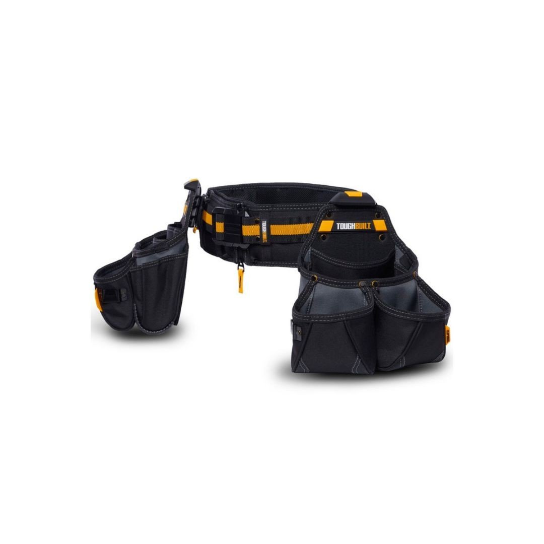 Set centura pentru scule ToughBuilt TRADESMAN TB-CT-111, 3 piese, 2 buzunare detasabile, 27 compartimente