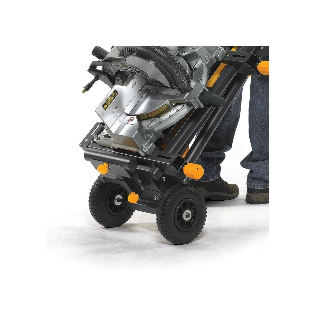 Stand pentru fierastrau circular ToughBuilt TB-S510 pliabil, extensibil la 195 centimetri si roti pentru transport