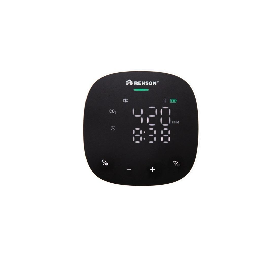 Aparat de monitorizare a concentratiei de CO2, a temperaturii si umiditatii din incaperi RENSON SENSE GO, cu conexiune WI-FI