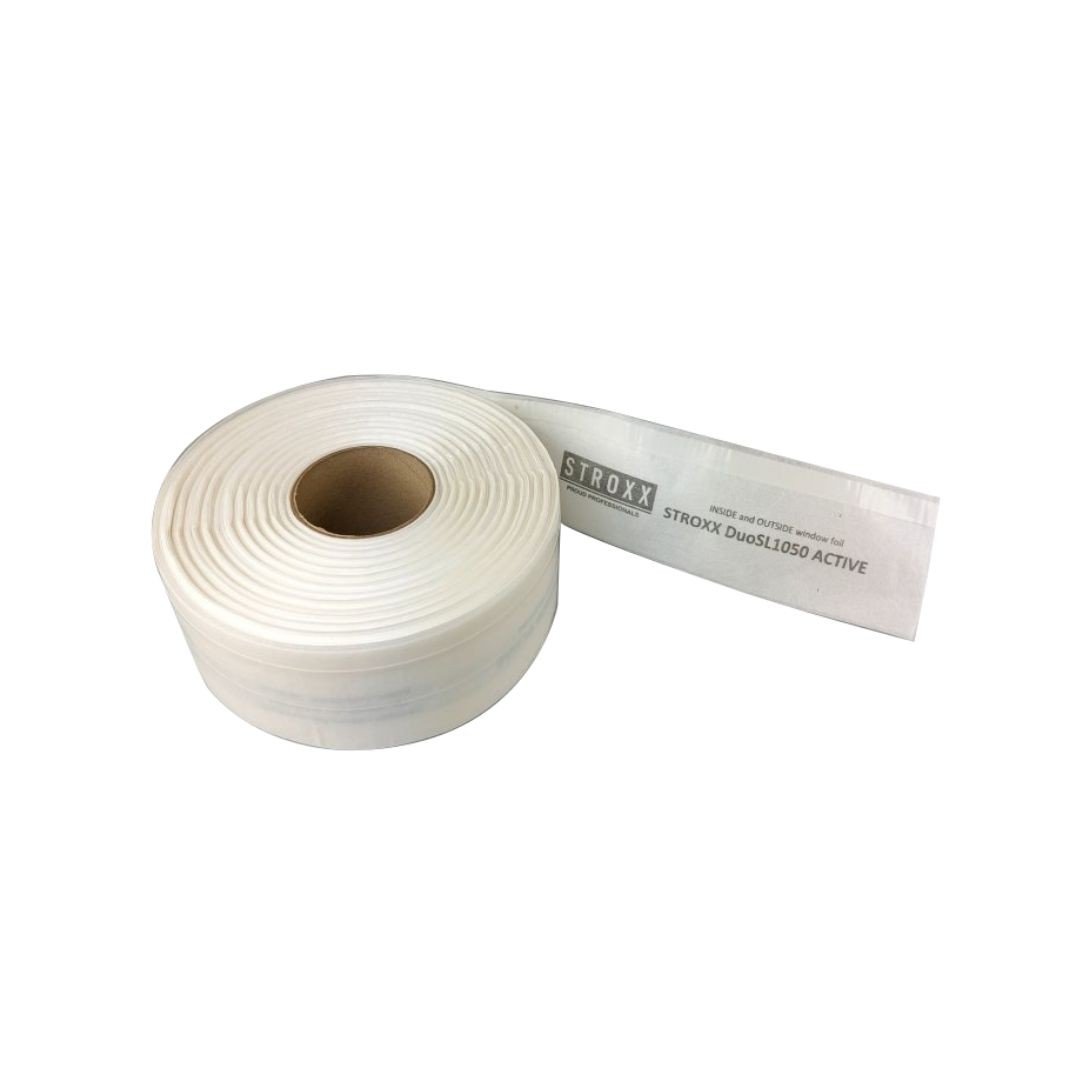 Banda adeziva pentru etansare ferestre la interior si exterior STROXX MULTI TEC 1050 SMART, latime 140 mm, rola 50m