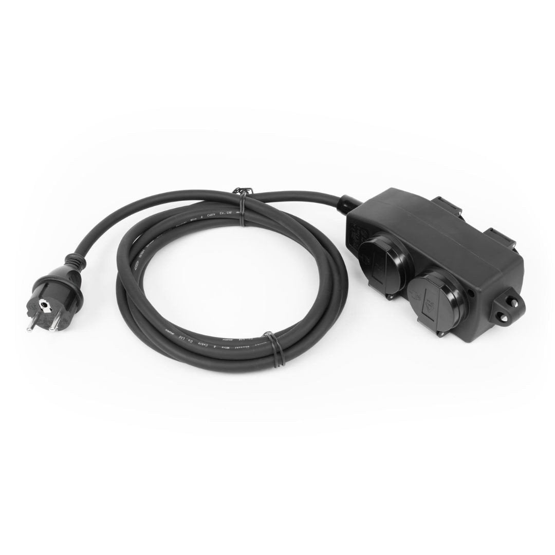 Prelungitor de curent STROXX cu 4 prize si impamantare, lungime 3 metri, protectie IP44