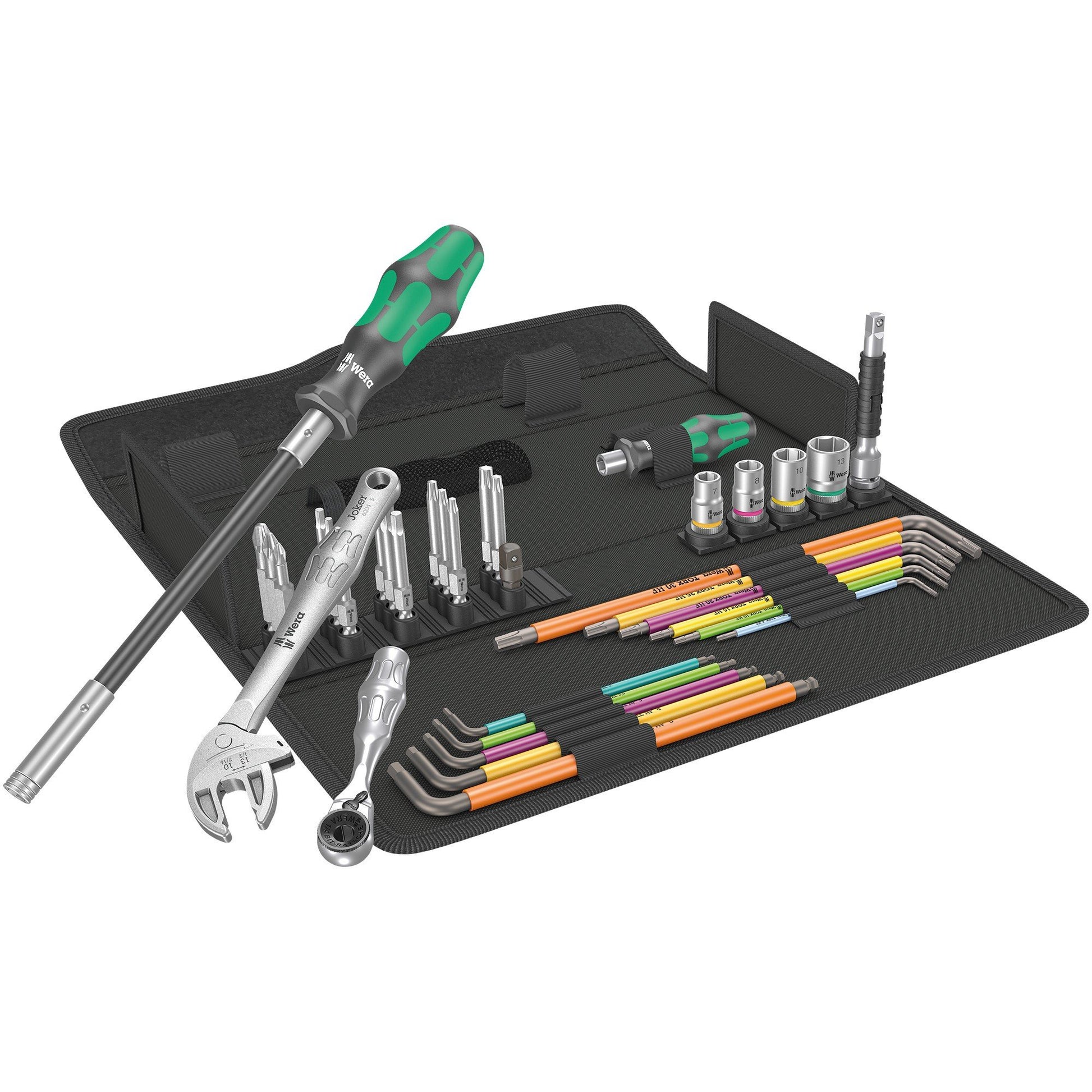 Set de scule 35 piese Wera Kraftform Kompakt F1 pentru instalarea si reglarea ferestrelor 05134013001