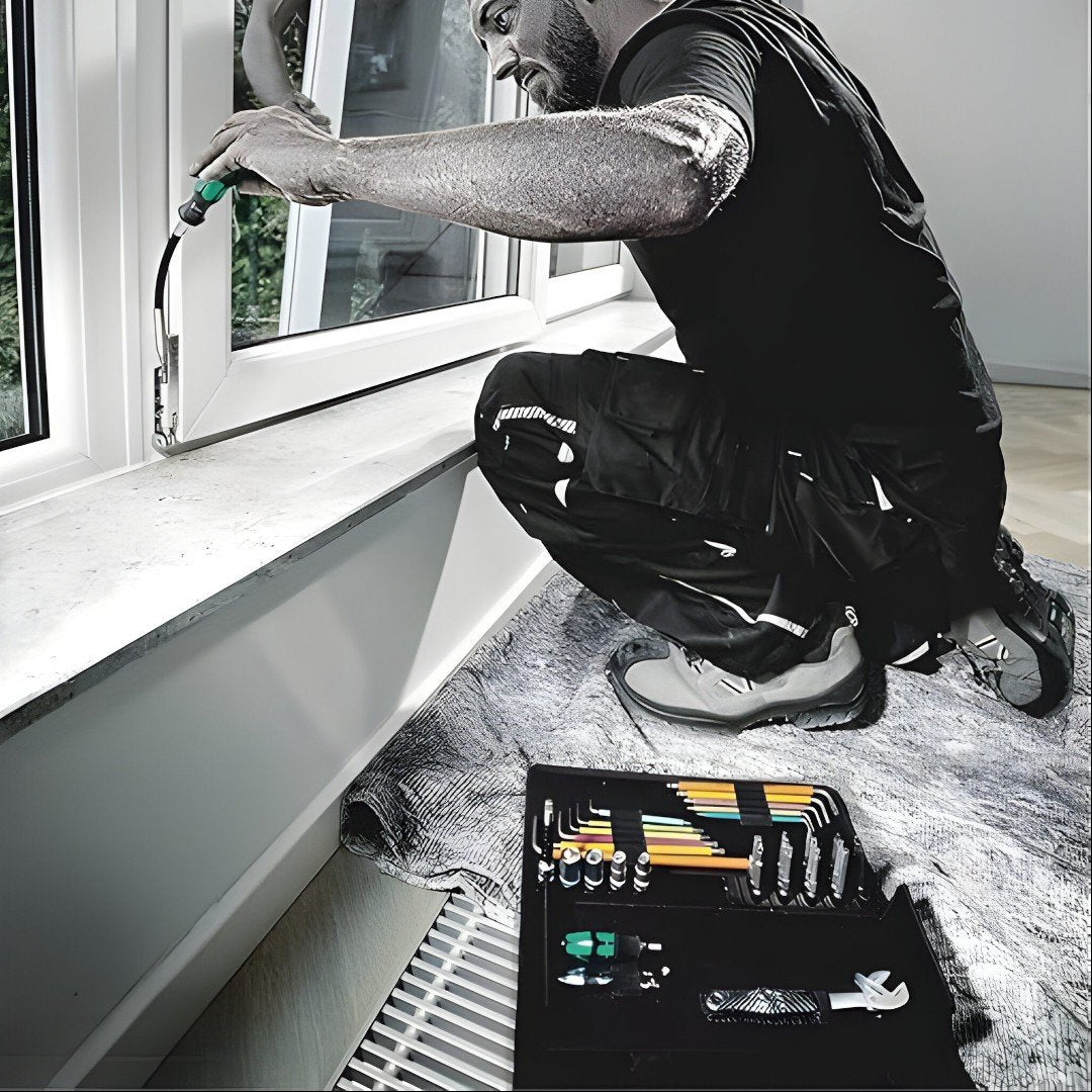 Set de scule 35 piese Wera Kraftform Kompakt F1 pentru instalarea si reglarea ferestrelor 05134013001