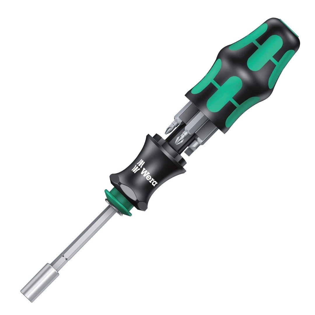 Surubelnita cu magazie de biti, Wera Kraftform Kompakt 28 SB, 6 biti, tija telescopica, suport universal pentru biti 05073240001