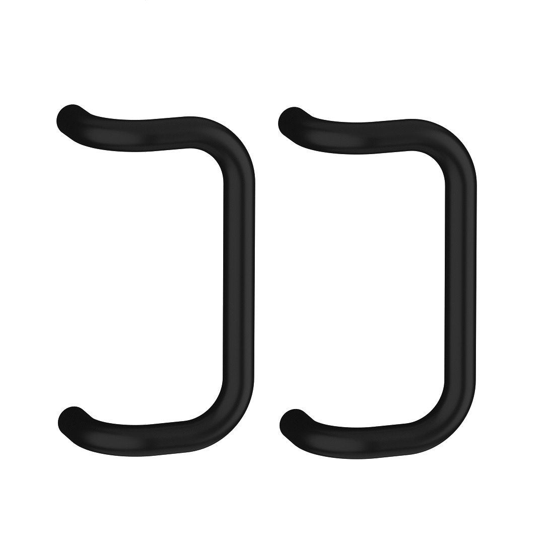 Set maner spatial Medos aluminiu, diametru 30 mm, lungime 330 mm, rectangular, culoare negru RAL 9005 fara accesorii de prindere