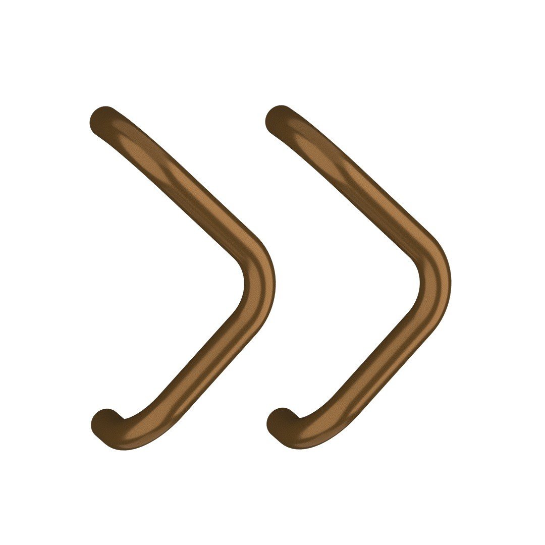 Set maner spatial Medos aluminiu, diametru 30 mm, lungime 330 mm, triunghiular, culoare bronz fara accesorii de prindere