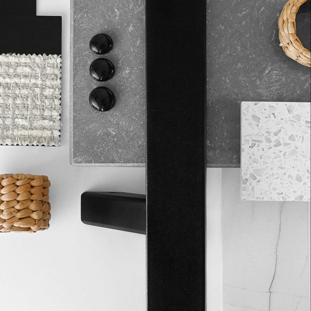 Maner spatial Medos, material inox mat rectangular, L 500 mm la 45 de grade, fara acc. de prindere, culoare negru mat RAL 9005