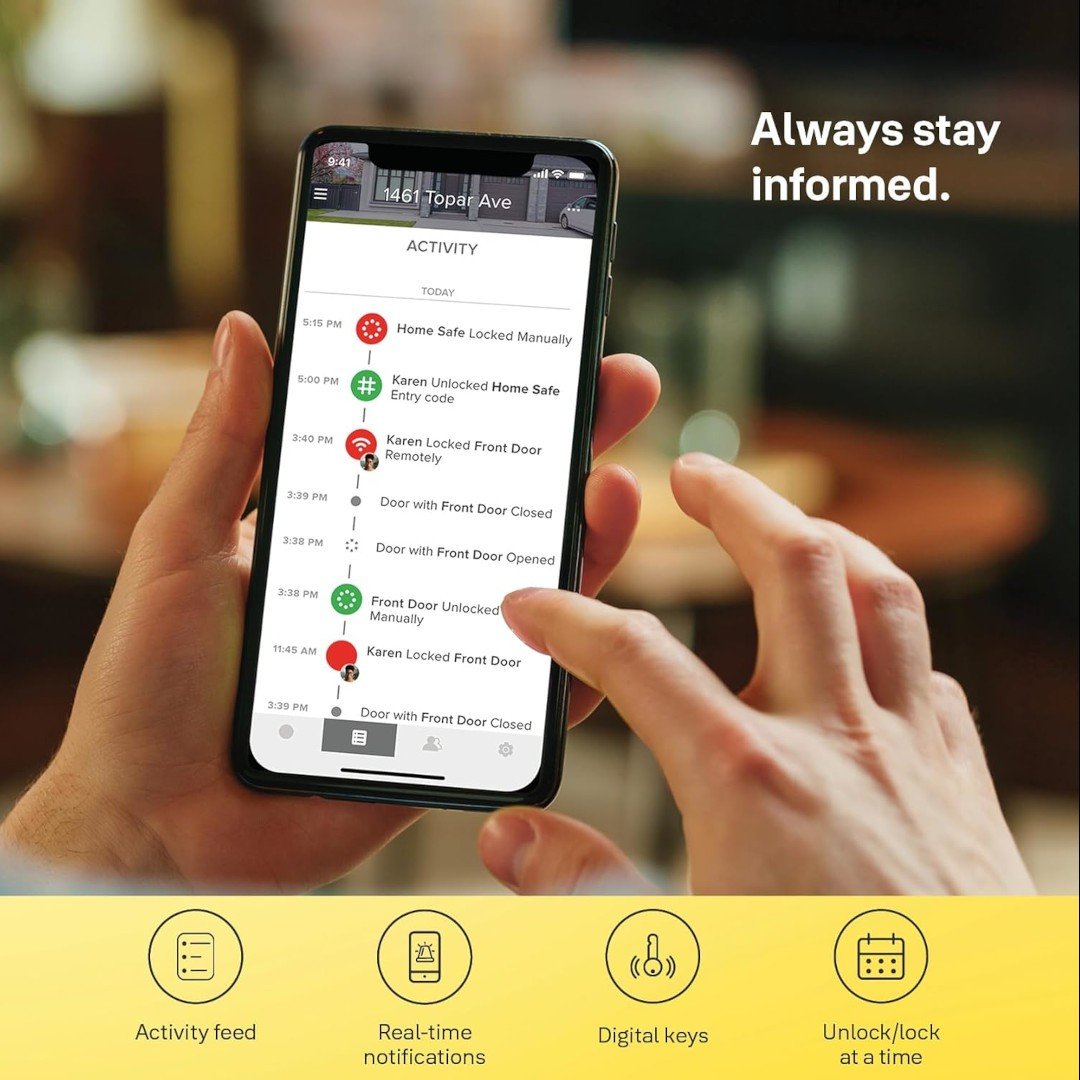 Incuietoare inteligenta, Yale Linus L2, control prin aplicatie, compatibila cu Alexa si Google Home, argintie, 05/103210/SI