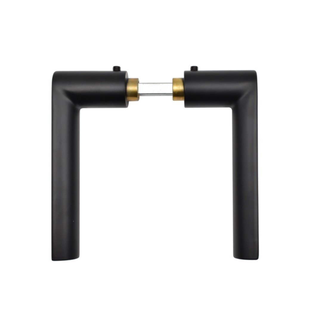 Maner usa interior STROXX LUCA cu rozeta rotunda pentru cilindru, material inox, culoare negru mat