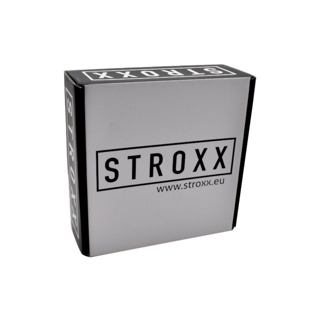 Maner usa interior STROXX LUCA cu rozeta rotunda pentru baie, material inox, culoare negru mat