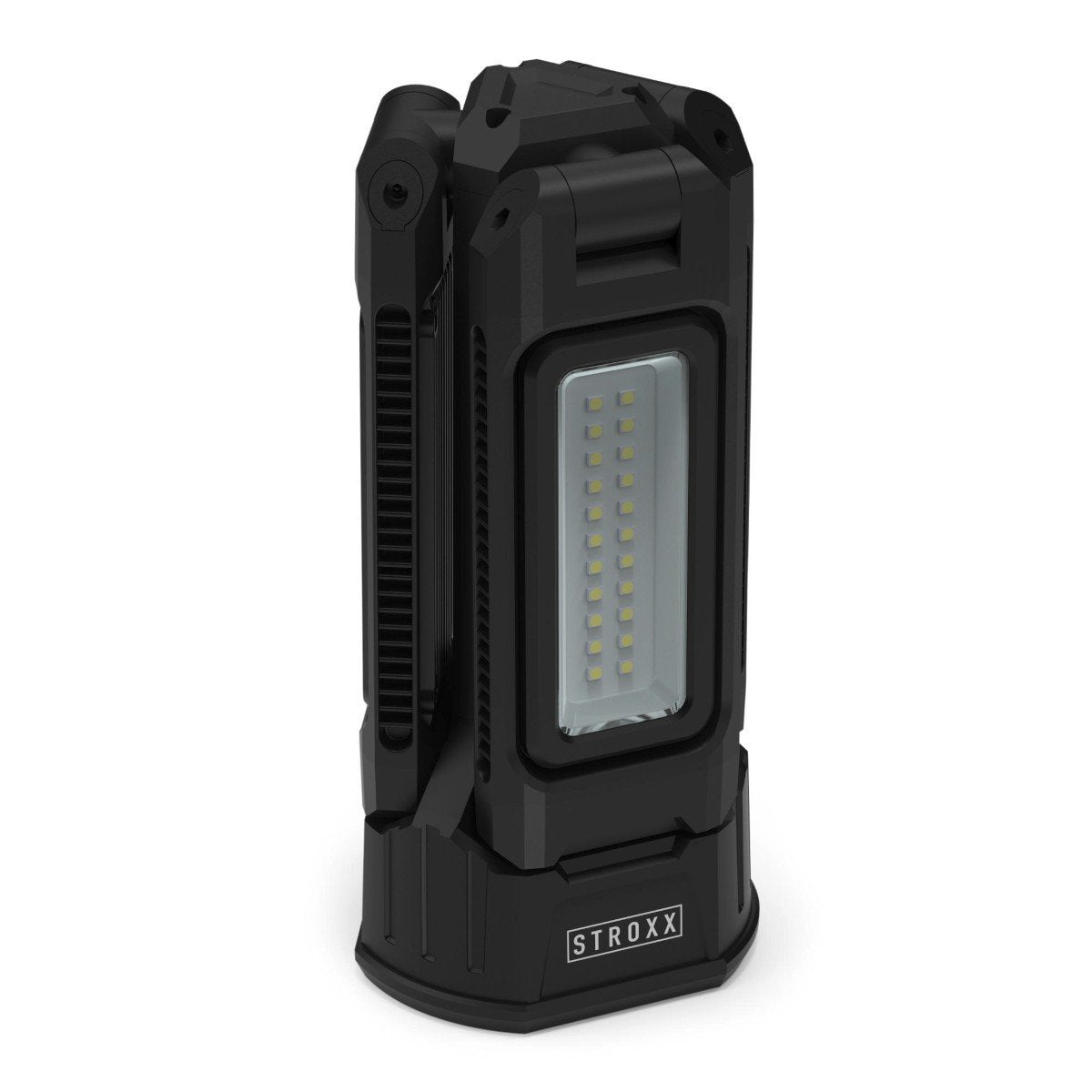 Lampa de lucru led STROXX Trio Head, 7000 lumeni, 3 surse pliabile si rotative, acumulator 4000 mAh, functie baterie externa