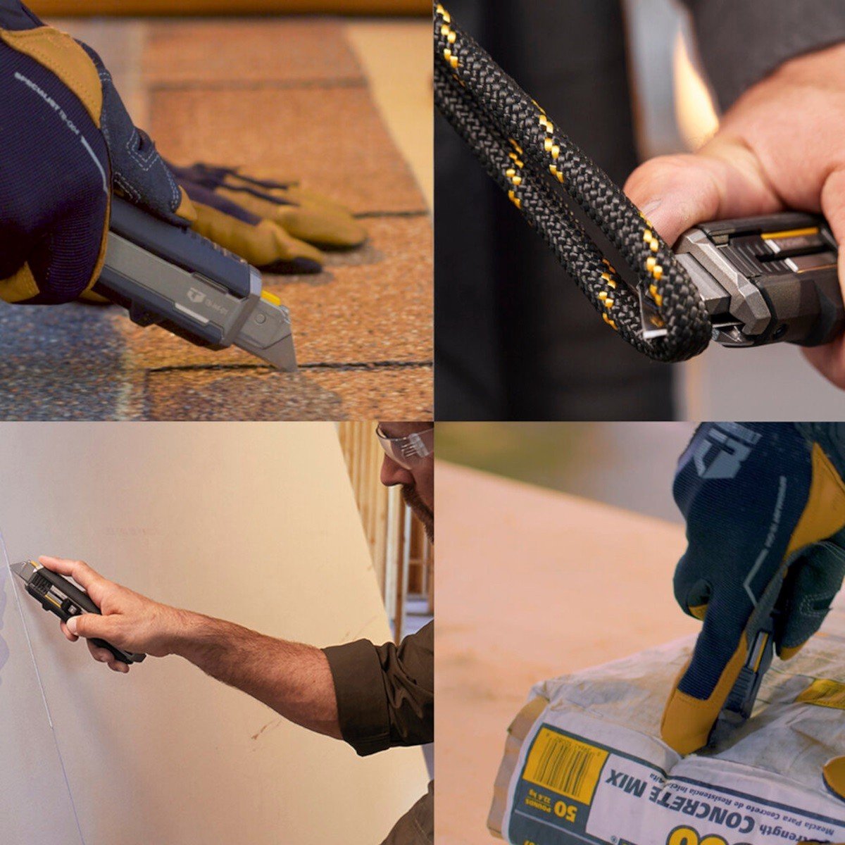 Cutter profesional ToughBuilt TB-H4S5-01, functie racleta geamuri si alte suprafete, schimbare facila functii, 5 lame, metalica