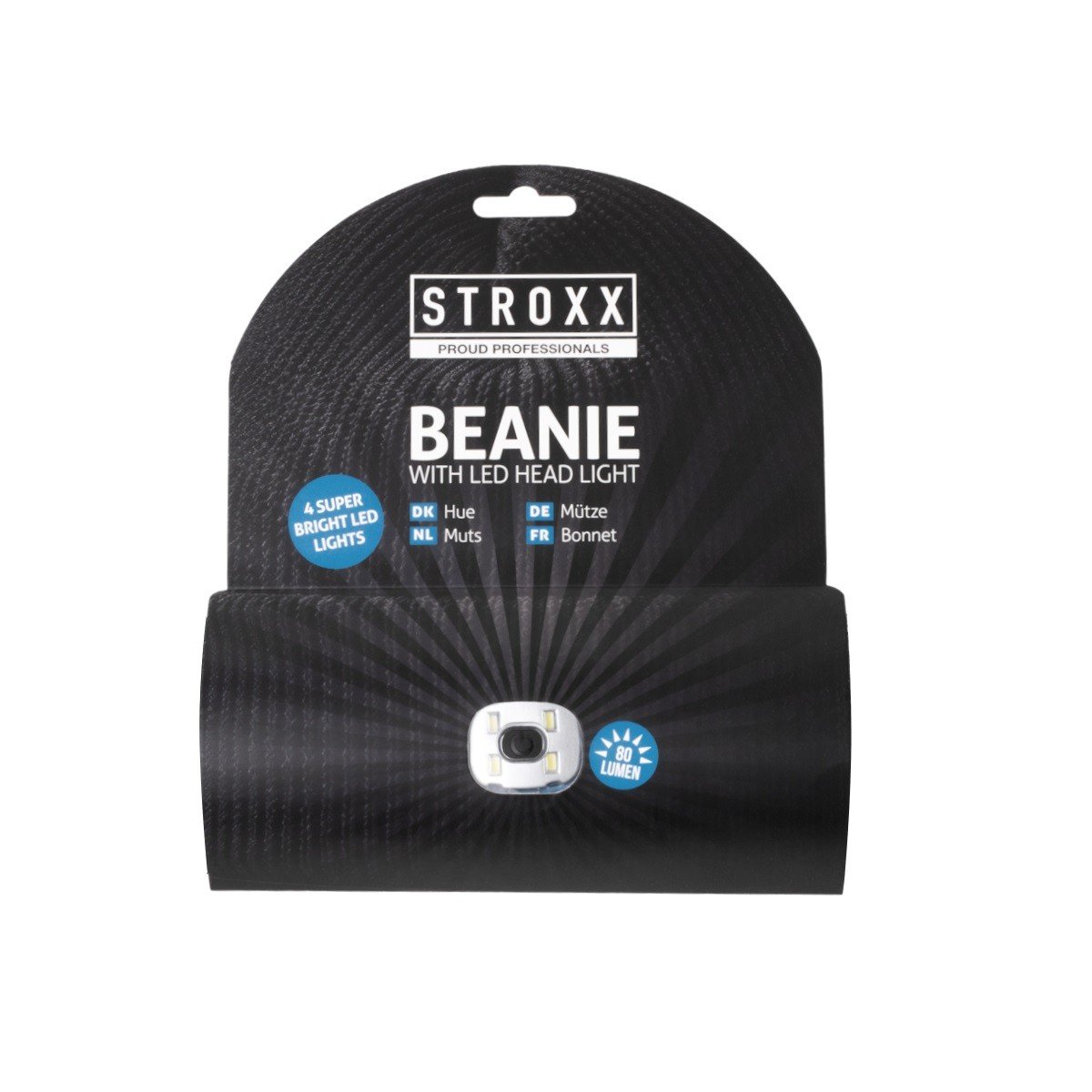 Caciula beanie STROXX cu iluminare LED, acumulator reincarcabil, captuseala 3M Thinsulate, marime universala