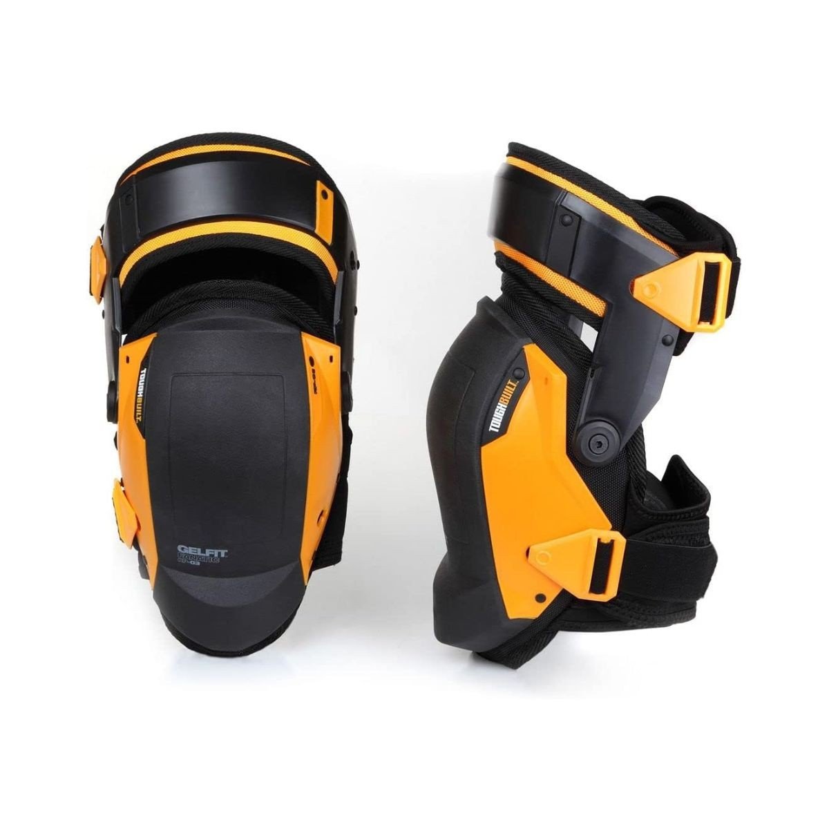 Set genunchiere 2 piese ToughBuilt GelFit Fanatic TB-KP-G3, stabilizator coapsa, reglabile, culoare negru