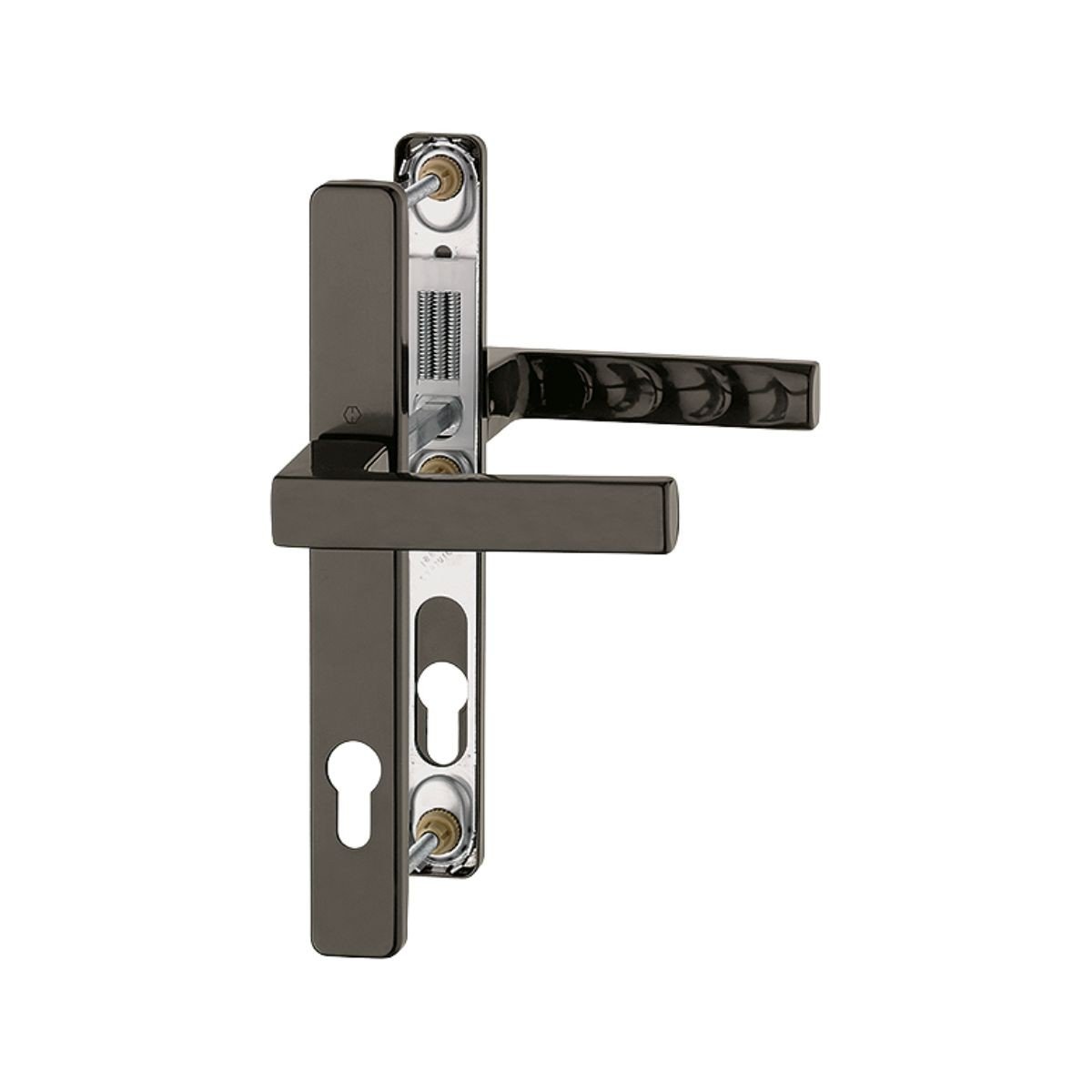 Maner usa termopan, Hoppe Toulon, exterior, 92 x 30 mm, aluminiu, culoare maro F8707