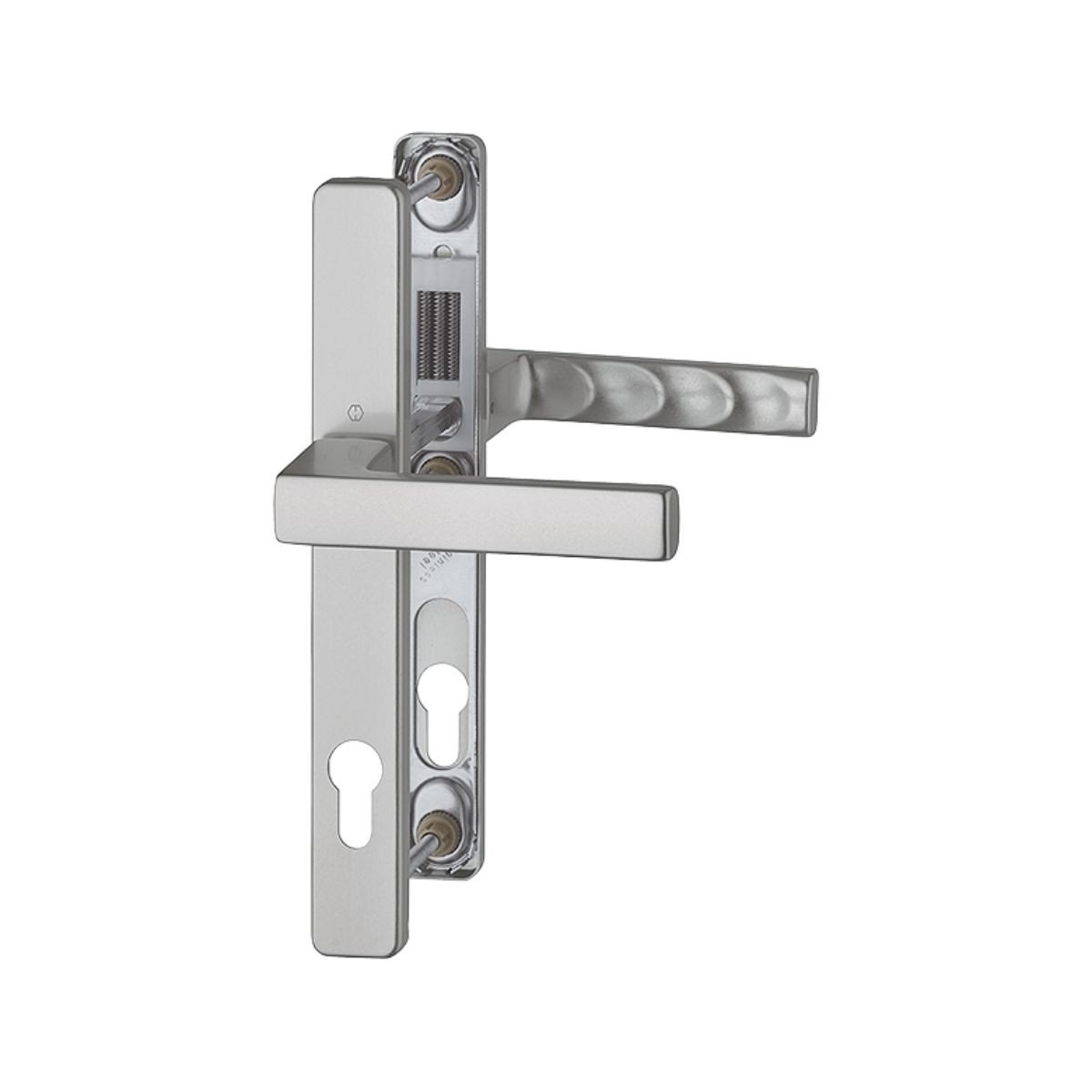 Maner usa termopan, Hoppe Toulon, exterior, 92 x 30 mm, material aluminiu, culoare titan F9