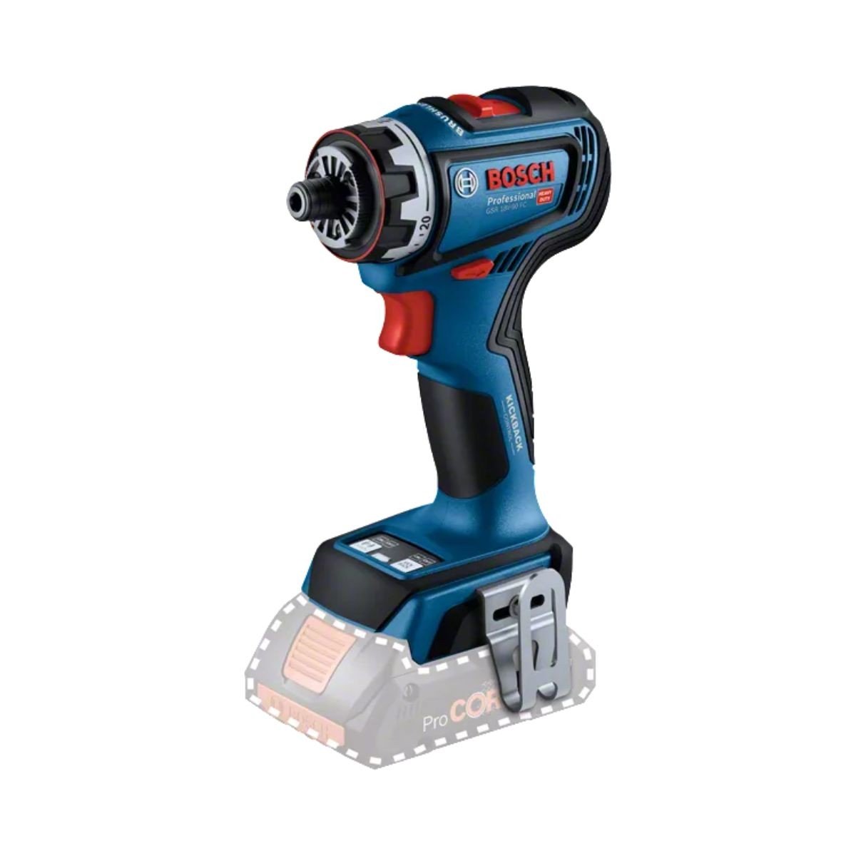 Masina de gaurit si insurubat Bosch Professional GSR 18V-90 FC, 18 Volti, fara acumulator, valiza profesionala (06019K6203)