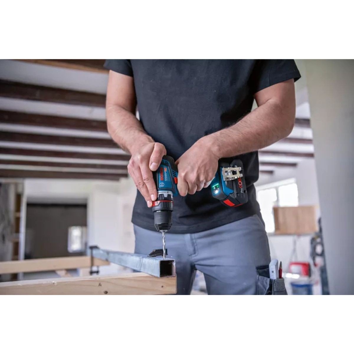 Masina de gaurit si insurubat Bosch Professional GSR 18V-90 FC, 18 Volti, fara acumulator, valiza profesionala (06019K6203)