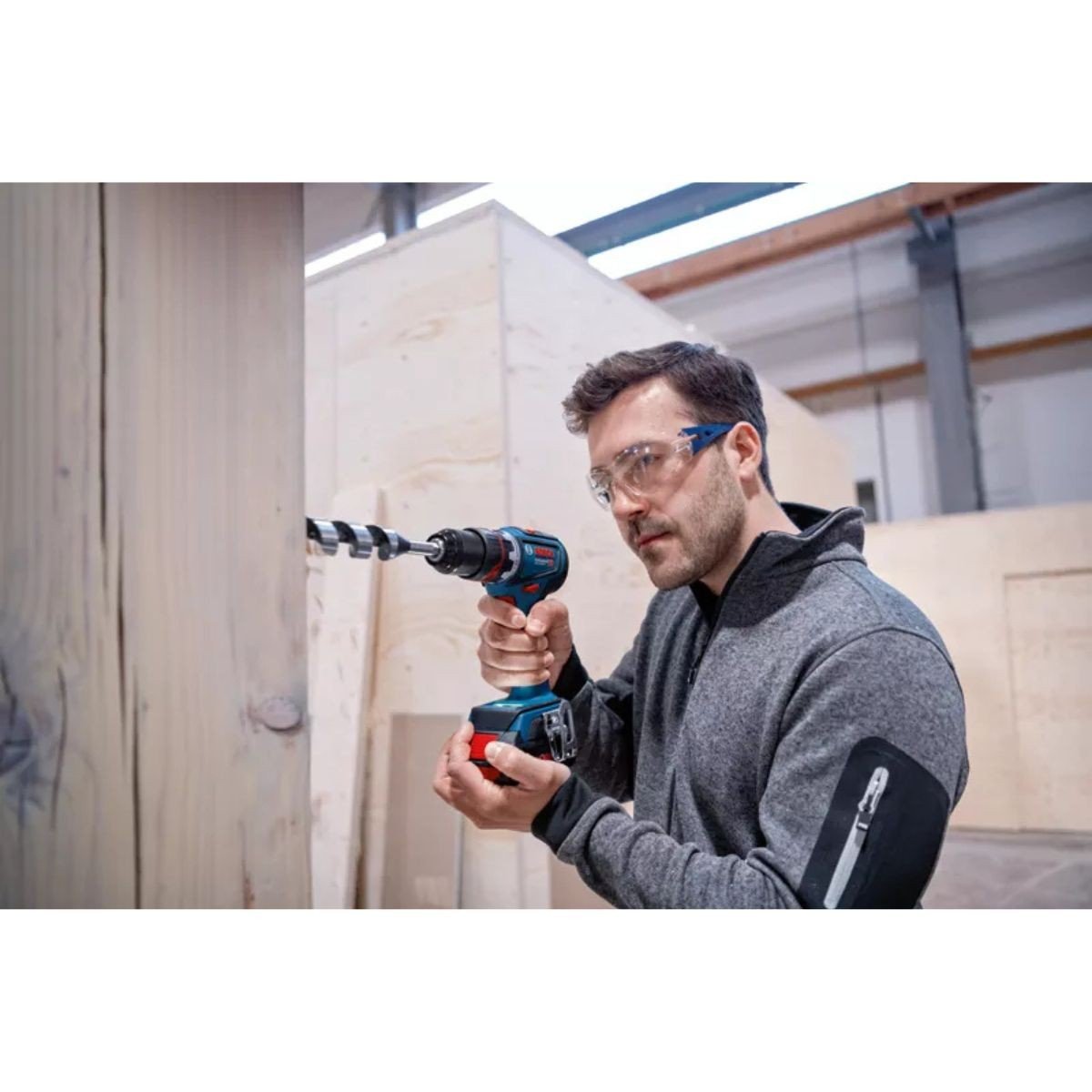 Masina de gaurit si insurubat Bosch Professional GSR 18V-90 FC, 18 Volti, fara acumulator, valiza profesionala (06019K6203)