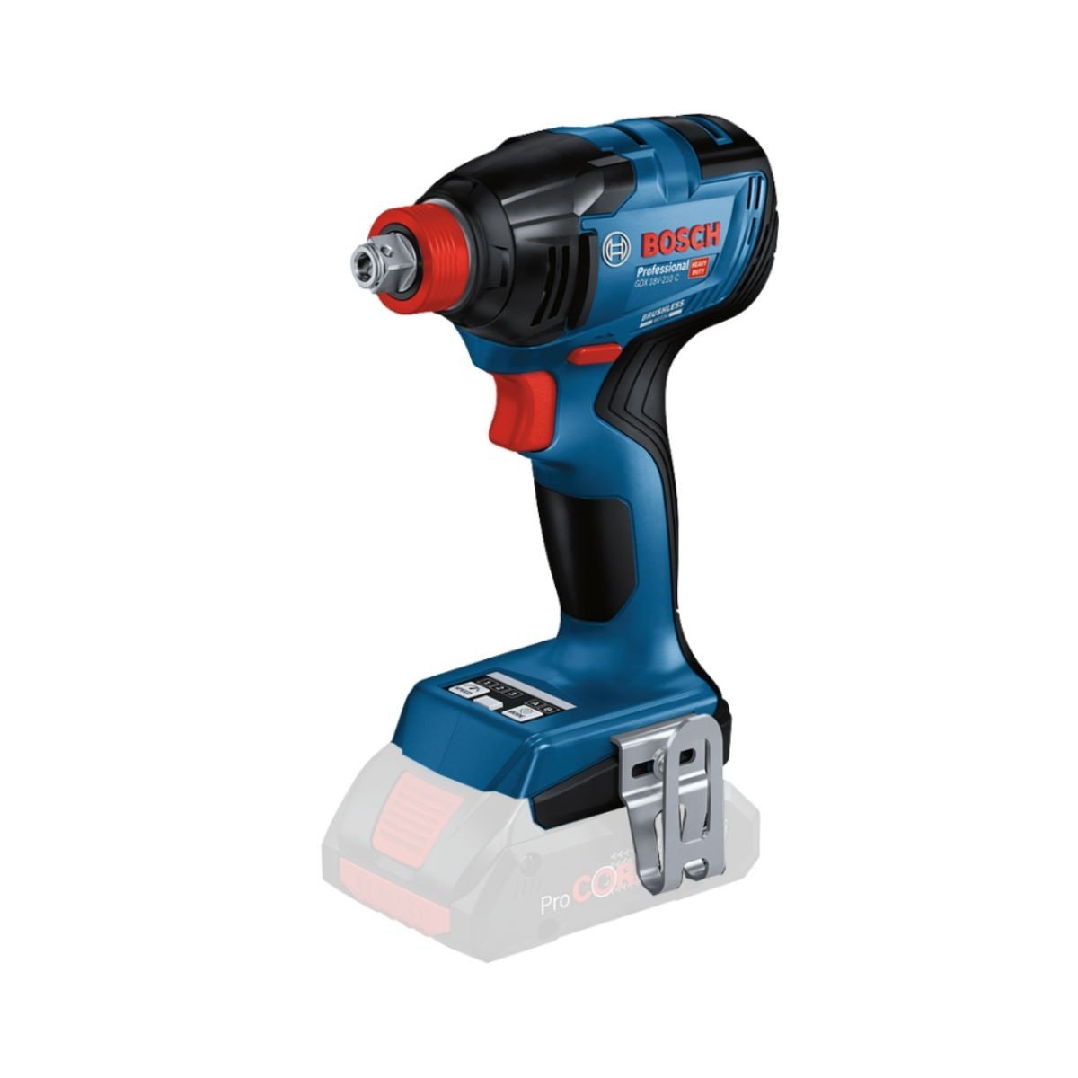 Bormasina de insurubat cu impact Bosch Professional GDX 18V-210 C Solo fara acumulator si incarcator, cuplu 210 Nm (06019J0201)