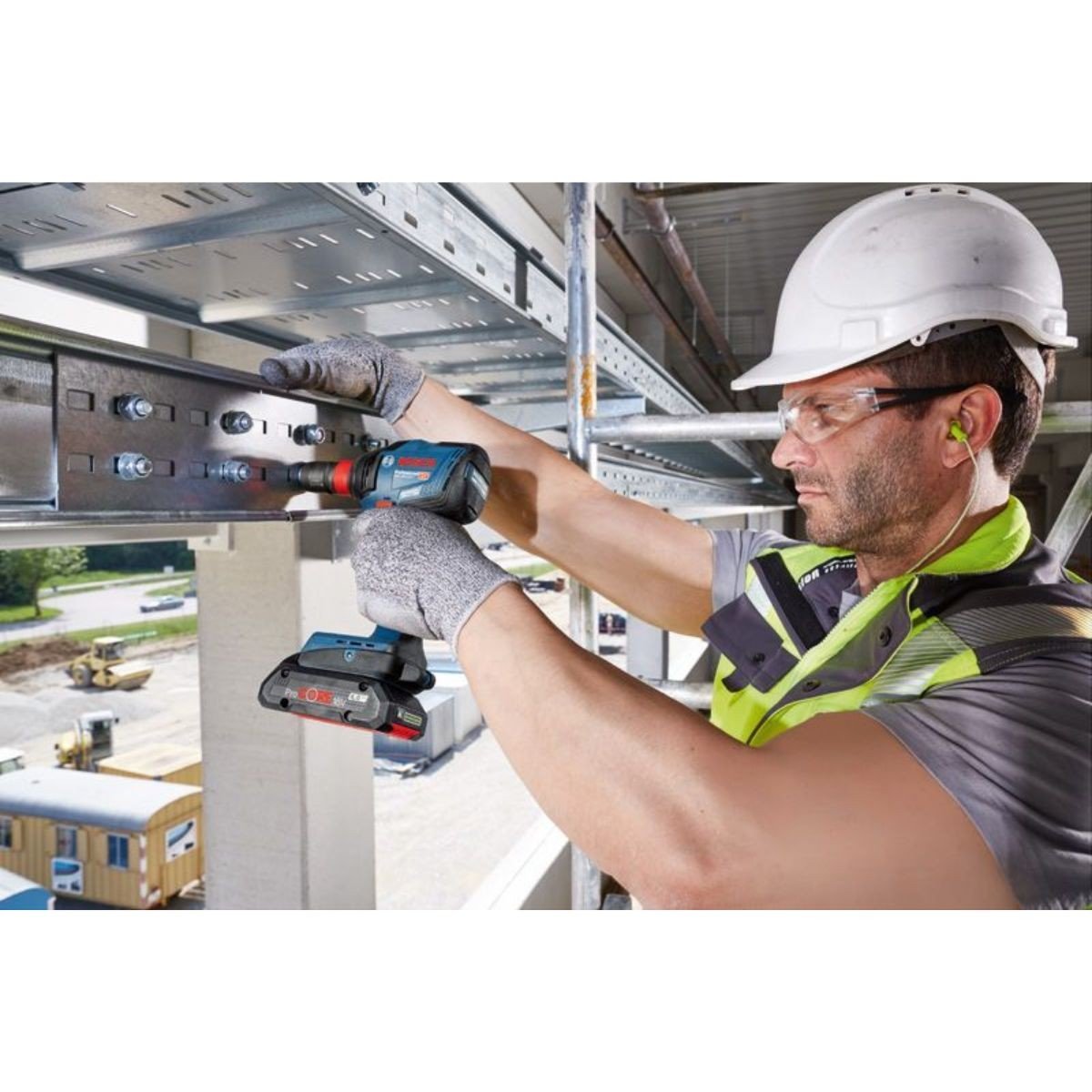 Bormasina de insurubat cu impact Bosch Professional GDX 18V-210 C Solo fara acumulator si incarcator, cuplu 210 Nm (06019J0201)