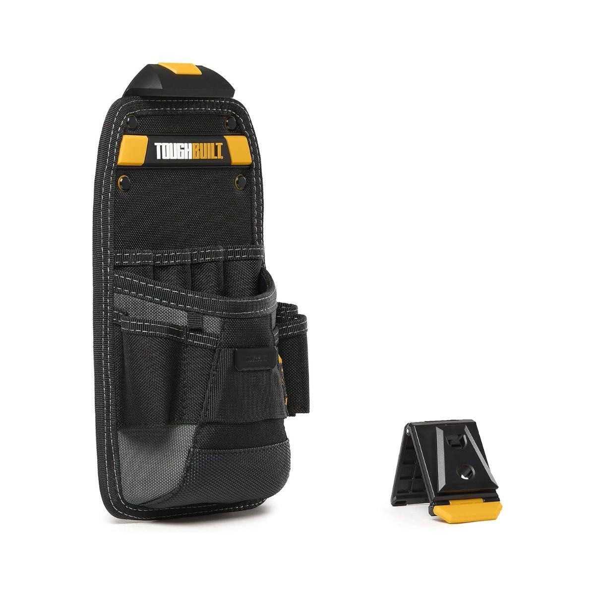 Borseta pentru accesorii ToughBuilt Technician Pouch TB-CT-22, sistem ClipTech, negru