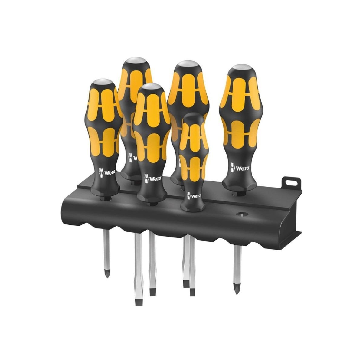 Set 6 surubelnite Wera Kraftform 932/6, pentru insurubat si daltuire, suport depozitare inclus, 05018282001