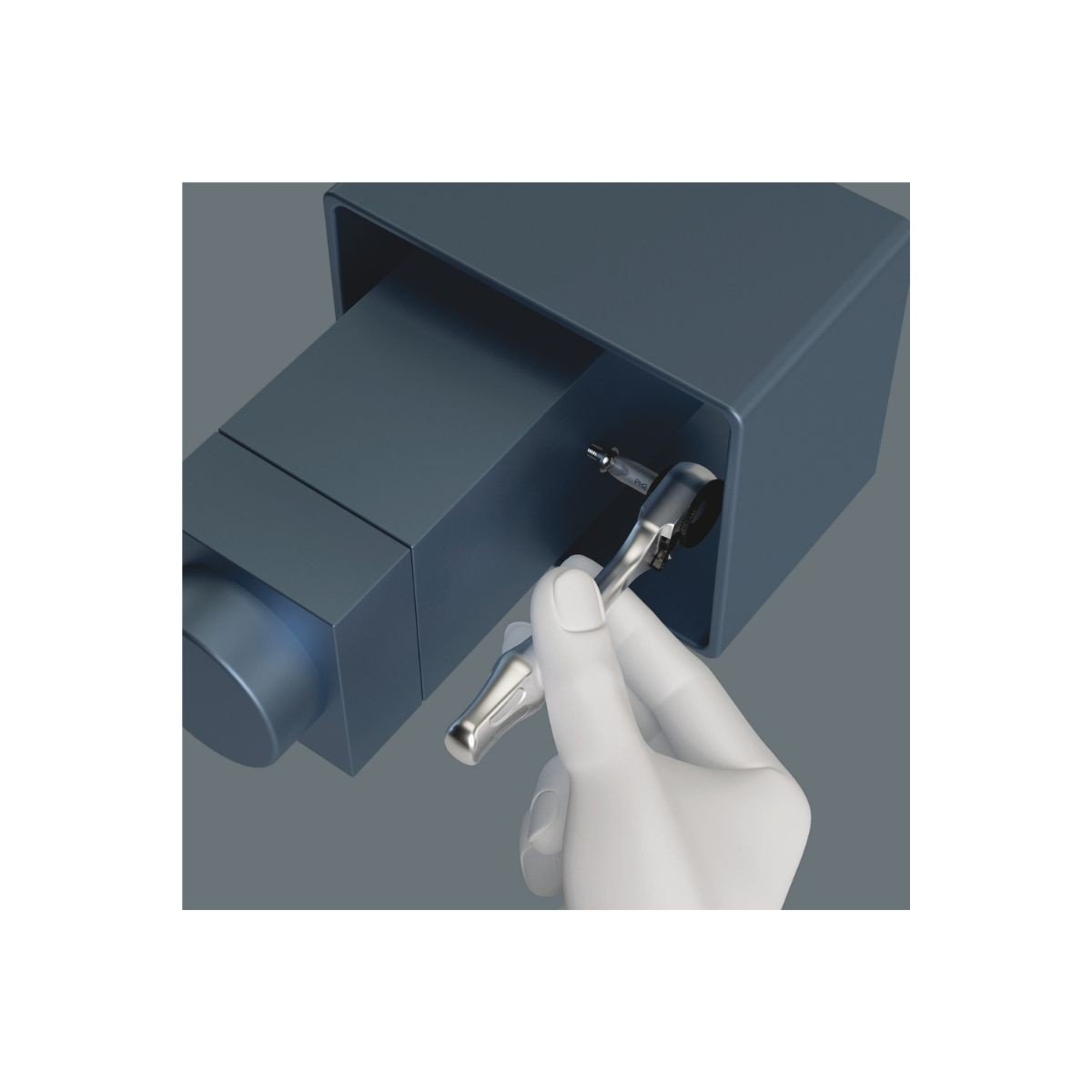 Set scule cu biti Wera Bit-Check Zyklop Mini1, 10 piese, in suport din plastic 05073645001