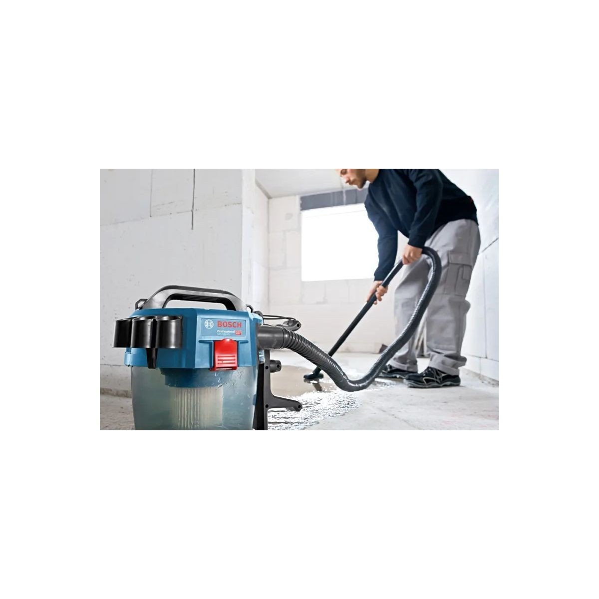 Aspirator umed/uscat Bosch Professional GAS 18V-10 L  fara acumulator 18V si incarcator, cu accesorii, 06019C6302