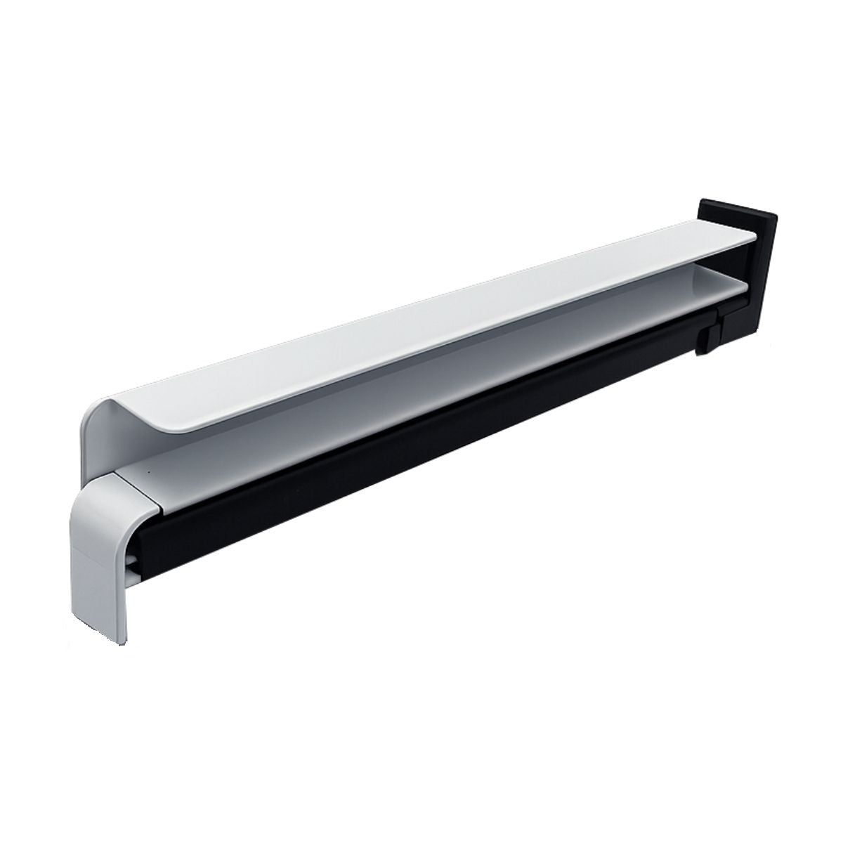 Element capat pervaz aluminiu Gutmann BF 2506-Z stanga, alb RAL9016, pentru GS 25, latime 240 mm