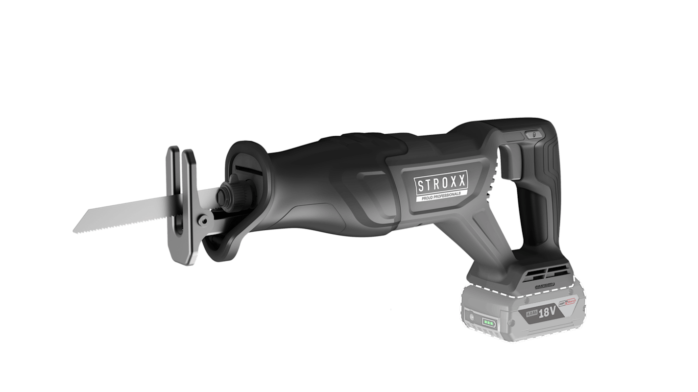 Fierastrau sabie cu acumulator STROXX  RSX 18V, Solo - pentru constructii, lemn si met