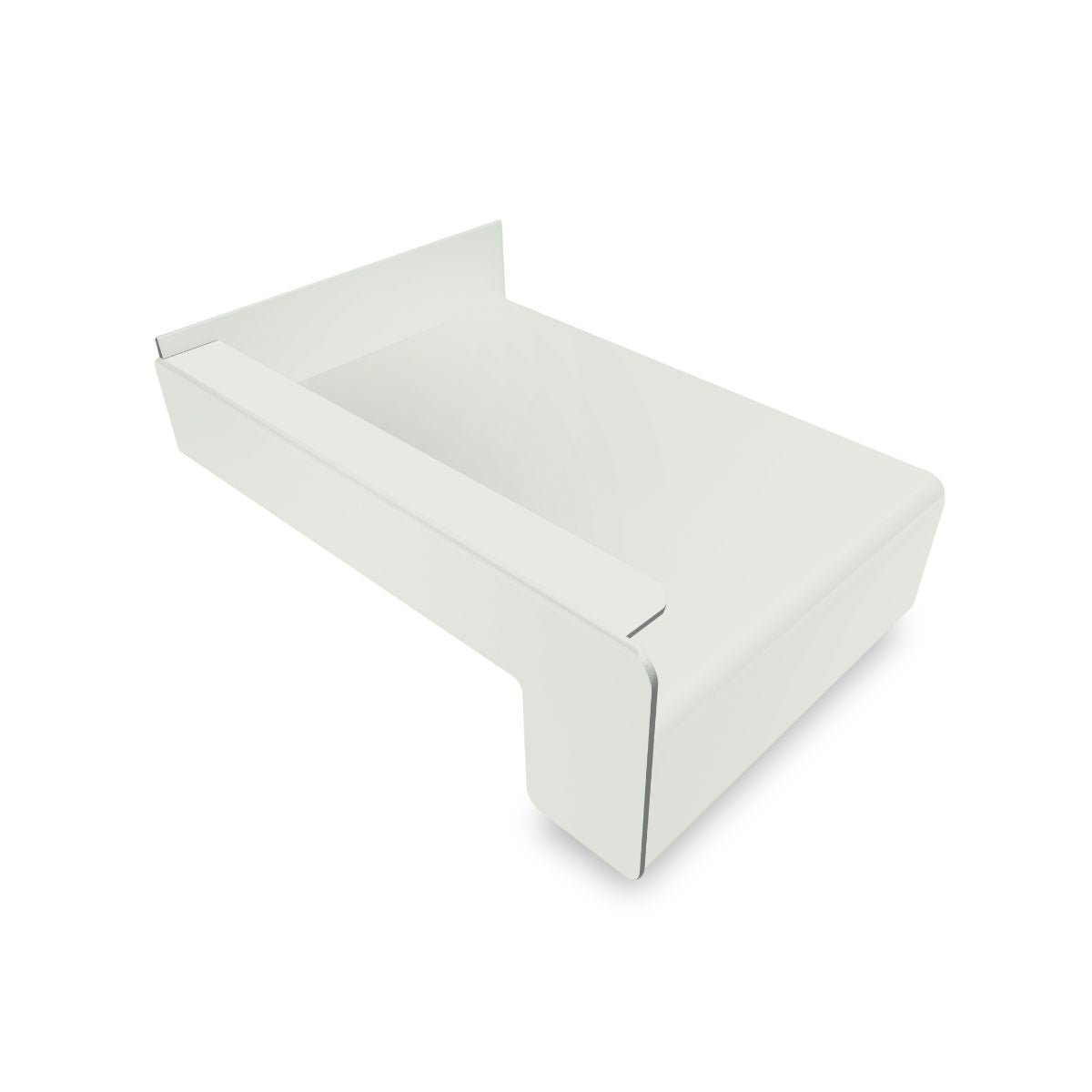 Glaf exterior / pervaz geam exterior aluminiu Gutmann GS 25, latime 240 mm, culoare alb RAL9016