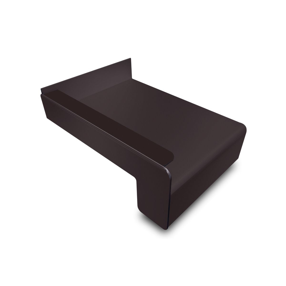 Pervaz geam exterior aluminiu Gutmann GS 25, latime 240 mm, culoare maro