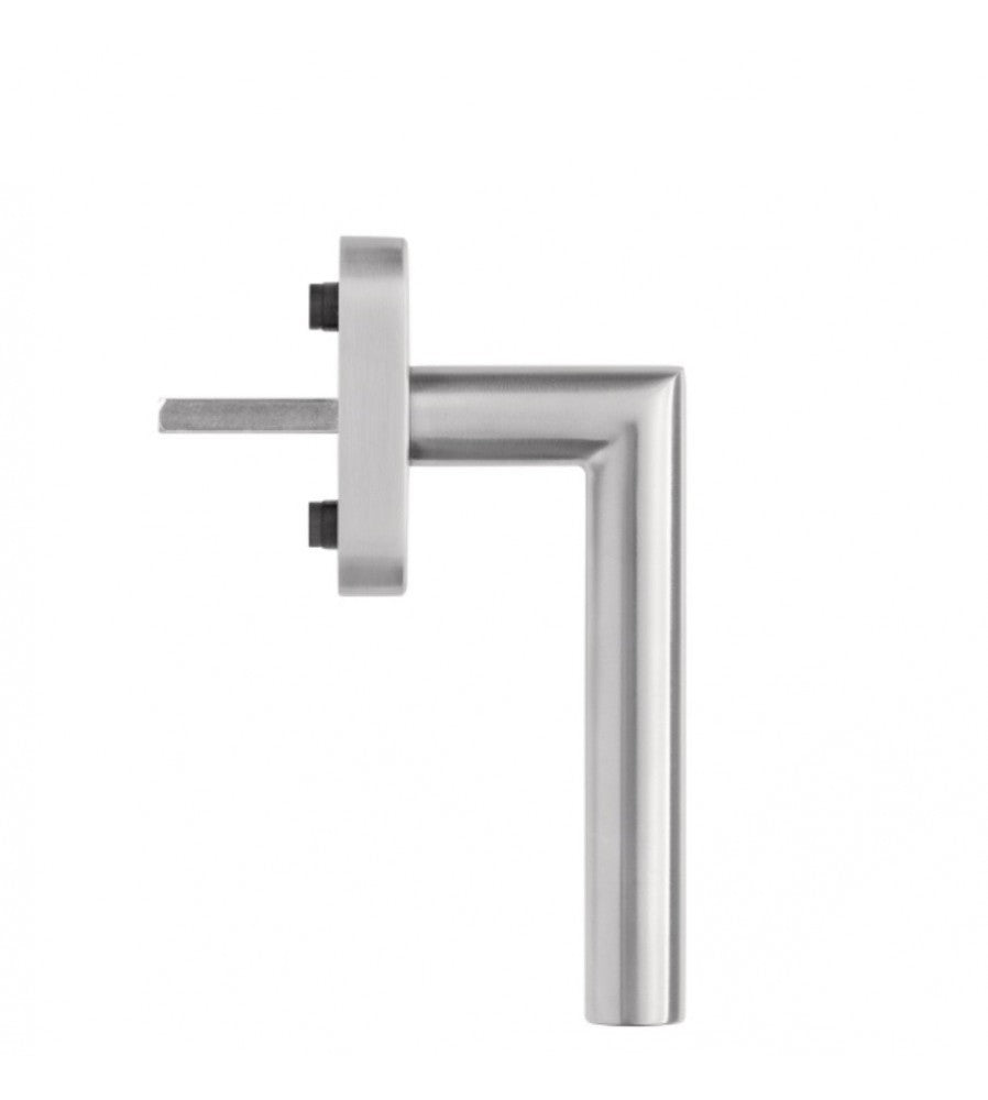 8324 - Maner geam termopan, blaugelb, material inox, forma 90 de grade, patrat 7/37mm, 