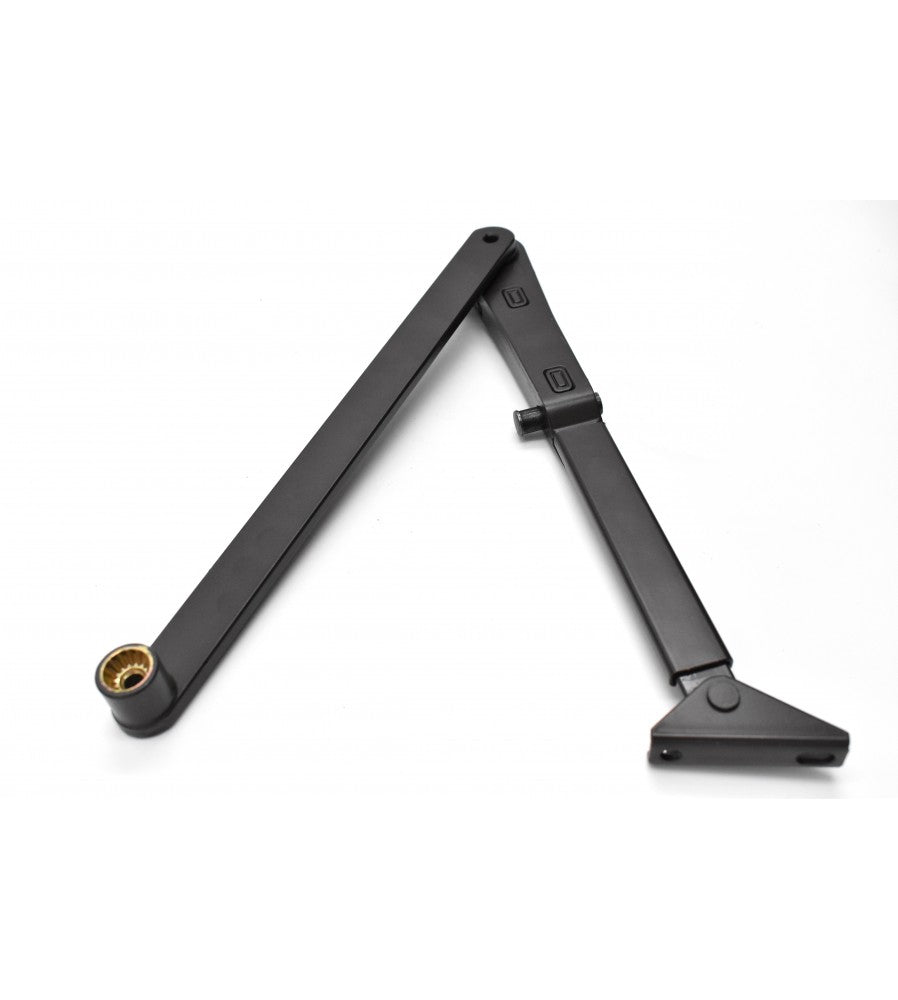 8212 - Brat fixabil cu buton pentru amortizor GEZE TS 2000/4000 culoare maro