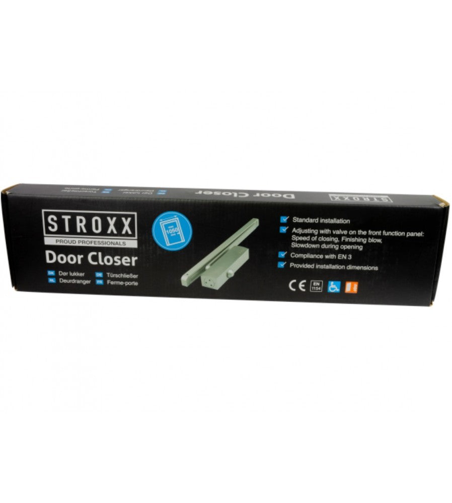 12677 - Amortizor usa hidraulic, cu sina glisanta, STROXX, greutate usa 60 kg, culoare a