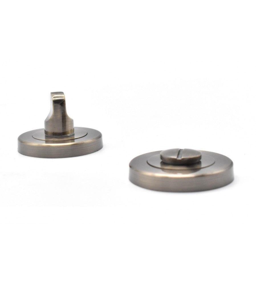 12596 - Set rozete din aluminiu Yale, pentru baie, diametru 54 mm, finisaj alama antic 3