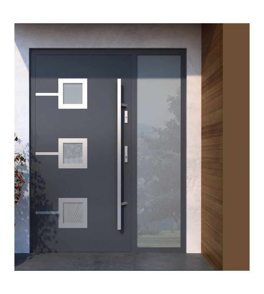 7803 - Maner spatial pe ambele parti, Medos, inox, rectangular, l 500 mm, la 45 de grad