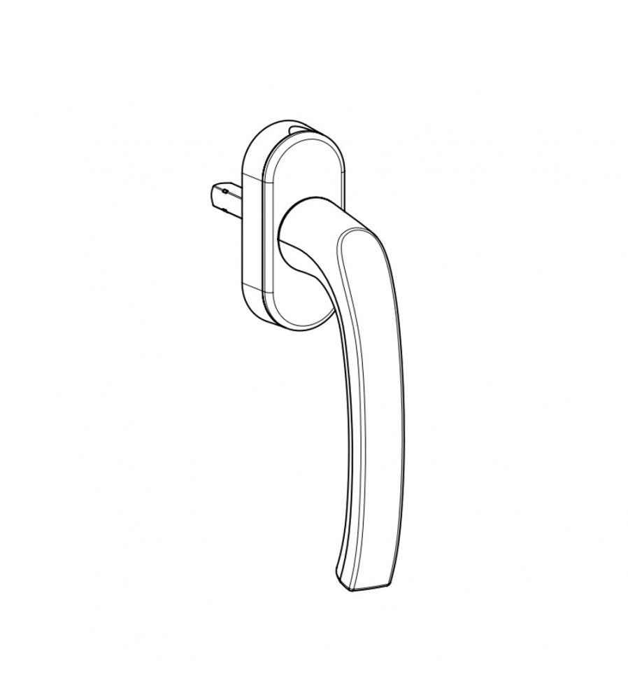 13048 - Maner geam termopan, Hoppe Flensburg, aluminiu, functie Secustik, patrat variabi