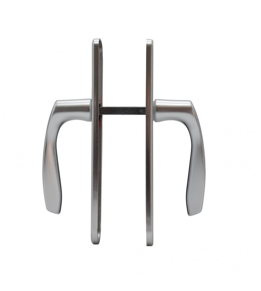 2074 - Maner usa interior, Hoppe Milano, cu sild pentru cheie, material aluminiu, culoa