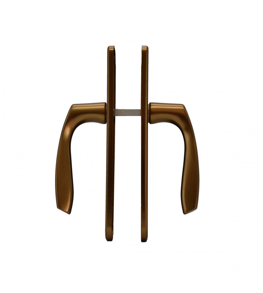 1140 - Maner usa interior, Hoppe Milano, cu sild pentru cheie, material aluminiu, culoa