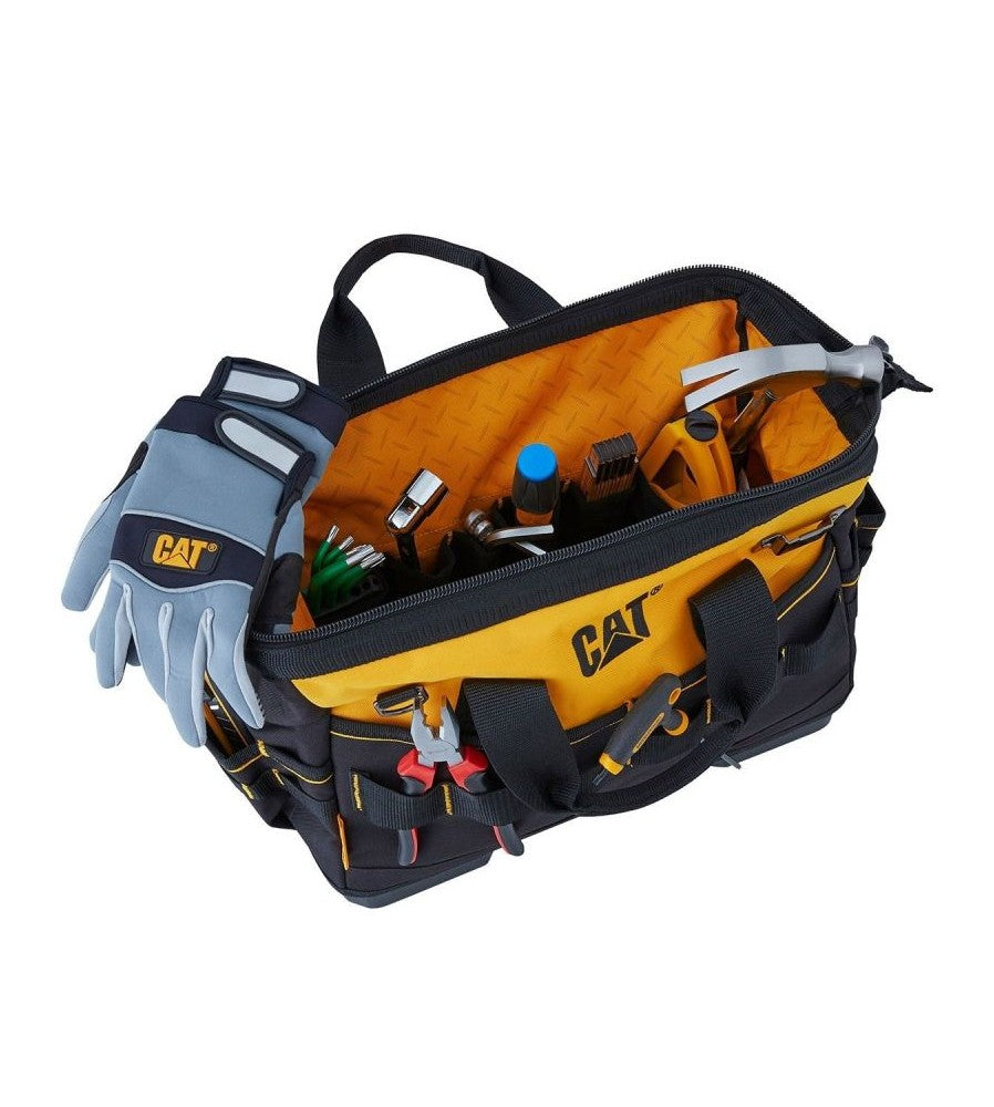 14230 - Geanta scule, CAT GP65049, cu fermoar si multiple buzunare pentru depozitare