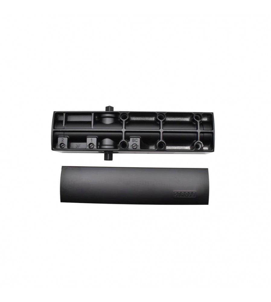 14341 - Amortizor usa hidraulic cu sina glisanta, STROXX, greutate usa 60 kg, culoare ne
