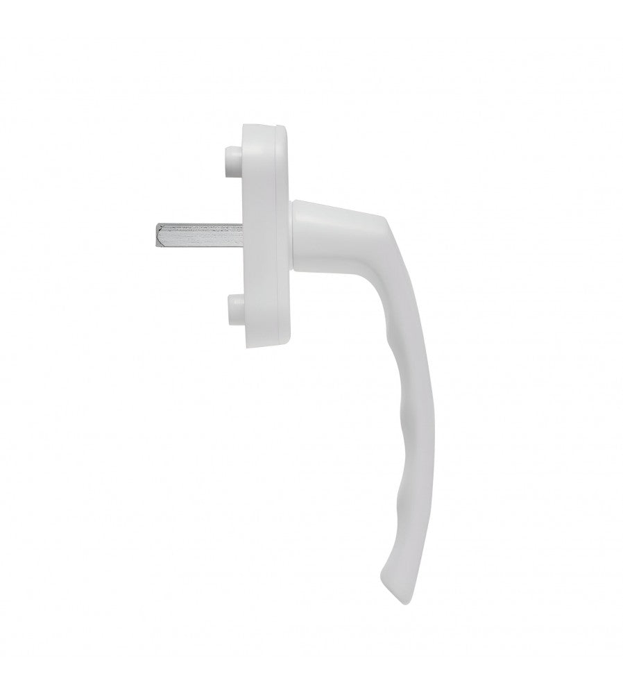 14915 - Maner de fereastra blaugelb FGS 2020 din aluminiu, patrat 37 mm, index la 45 de 