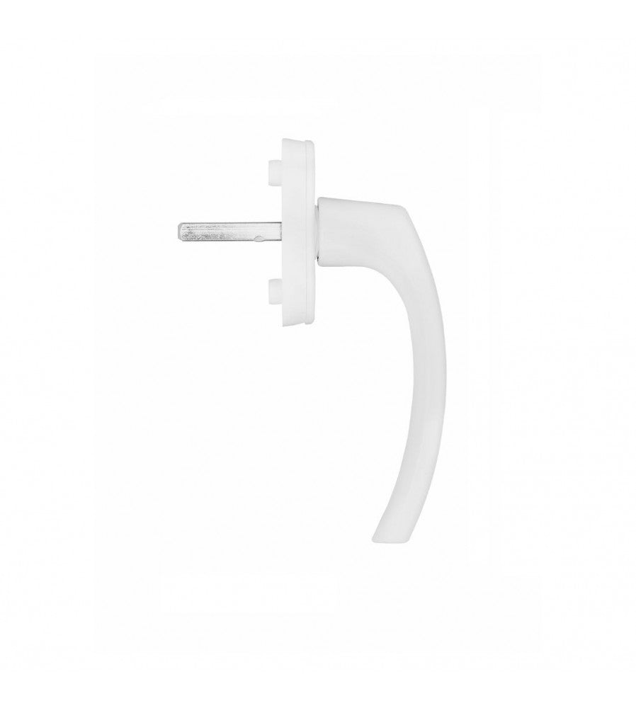 14861 - Maner de fereastra blaugelb FGS 1758 din aluminiu, patrat 43 mm, index la 90 de 