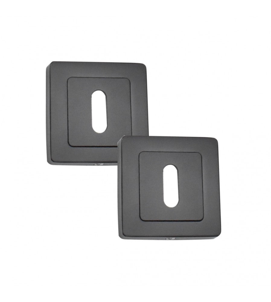 14838 - Set rozete din aluminiu Yale, cu orificiu pentru cheie, 53.5 x 53.5mm, culoare n